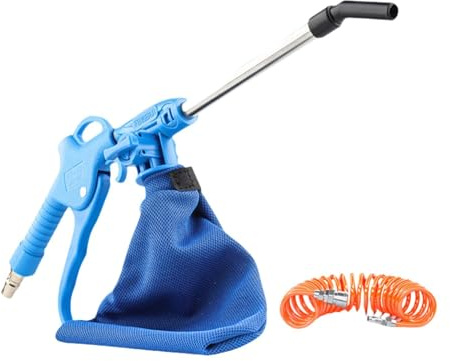Pneumatic Air Suction And Blowing Tool Suction Nozzle Dust Cleaner Air Compressor Blower Vacuum Cleaner, with Coiled Hose