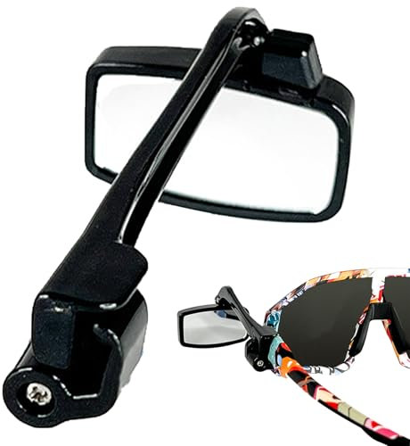 Generisch Fahrradbrillen-Rückspiegel, 28g Fahrradspiegel Für Brillen,Mini-Brille, Fahrrad-Rückspiegel, Weitwinkelspiegel | Fahrradzubehör Sonnenbrillenspiegel Für Damen Und Herren