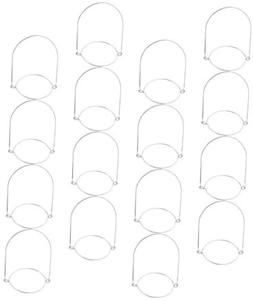 HEALLILY 16 piezas de acero inoxidable con asas de alambre resistentes para tarros de pinta de conserva, compatibles con aberturas, diseño resistente a la decoloración para un transporte seguro