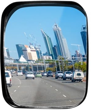 MeYuxg verkehrsspiegel, 16x19CM Quadratischer konvexspiegel, Tragbarer traffic mirror weitwinkelspiegel Blind Spot Reflective, Geeignet für Supermärkte, Kurven, Krankenhäuser, Garagen, Einfahrten