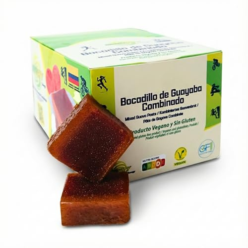 Saborty Bocadillo de Guayaba (928g) | Barritas Energéticas Naturales con Fruta Real | Energía para Ciclismo, Running y Trail | Vegano, Sin Gluten, Sin Colorantes