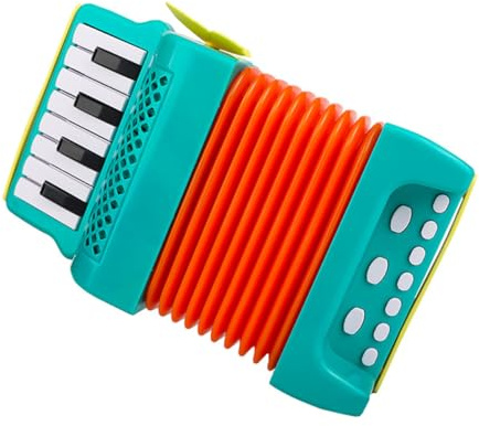 MUELODSIC Kinderakkordeon für Anfänger Buntes Musikinstrument mit Kindgerechtem Griff Lernspielzeug für Frühkindliche Musikförderung