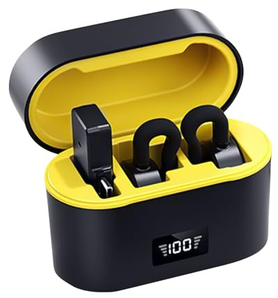 Micrófonos inalámbricos, mini micrófono de solapa con cancelación de ruido con funda de carga, electrónica de audio con cancelación de ruido para cámara, PC, laptop, teléfonos móviles, computadora