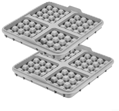 NbgrvB Lot de 2 plaques gaufrées en silicone pour friteuse Cosori 6,2 L, pour NA229 NA230 AF181 AF141, plat de cuisson anti-adhésif à 4 carrés