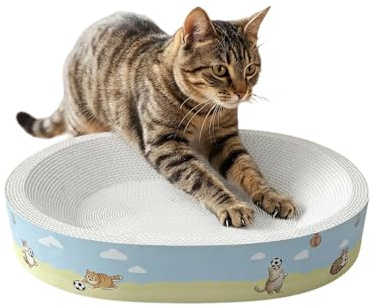 Cat Scratcher Bed,Football Plant Fiber Bed,Cat Scratchers for Indoor Kitten | for Kitten Medium Large Breed Furniture Door Couch Carpet Protection Indoor Enrichment