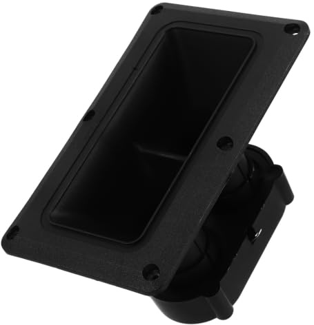 SHINEOFI Tweeter à Pavillon Piézoélectrique Double Haut-parleur en Plastique Noir, Accessoire Audio pour Scène et Extérieur Formation D'appels D'oiseaux