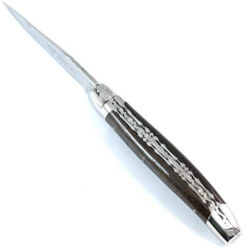 LAGUIOLE en Aubrac Taschenmesser fossile Mooreiche Doppelplatinen 12C27 Stahl