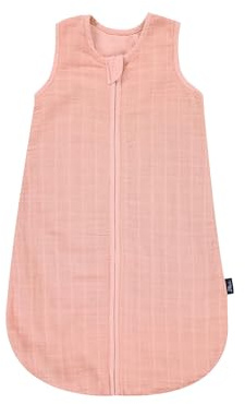 Alvi Mull-Schlafsack | Baby Schlafsack mit 0.5 TOG für den Sommer aus 100 % Baumwolle, atmungsaktiv für angenehmen Schlafkomfort