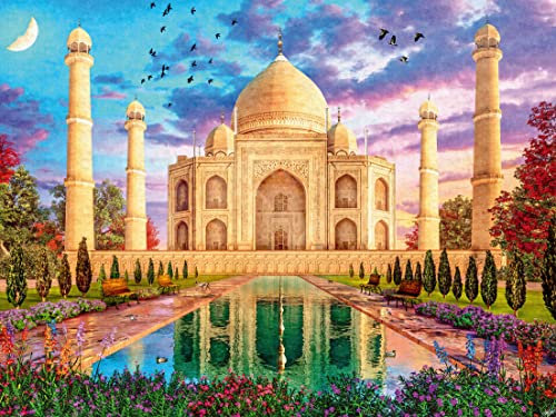 Ravensburger - Puzzle 1500 Pezzi Maestoso Taj Mahal​ | Puzzle Per Adulti E Tutta La Famiglie | Dimensione Di 80x60 Cm | Regalo Adulti | Regali Natale