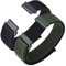 ANNEFIT 2Pcs Correas de Nylon para Reloj, 22mm Bandas Deportivas Ajustables y Transpirables para Hombre Mujer (Negro y Verde Militar)