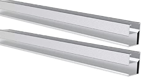 Trango - 2er Pack 120cm Aluprofil Schiene - 28x50mm (BxH) - Solarmodul Alu-Befestigung - Zum Montieren für 1x Solarpanel - Auf Schrägdach, Flachdach, Ziegeldach