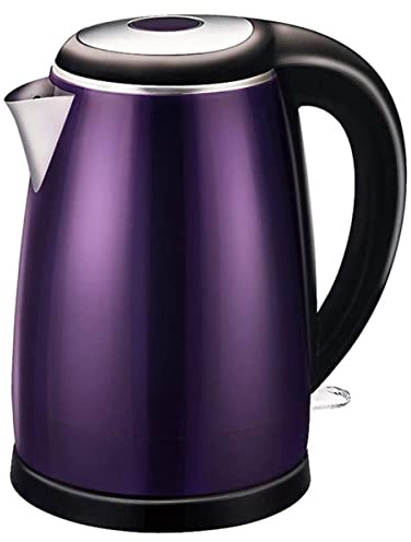 FairUo Kettles, Hot Water Kettle 1.7L Double Wall Stainless Steel Cool Touch Kettles, Auto Shut-Off & Anti-Scald Protection, Wide Opening Glass Tea Kettle & Hot Water Boiler/Purple/18 * 18 * 25Cm