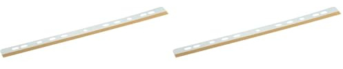 Durable Heftstreifen Filefix aus PET, selbstklebend, 25 x 297 mm, transparent, 50 Stück, 806419 (Packung mit 2)