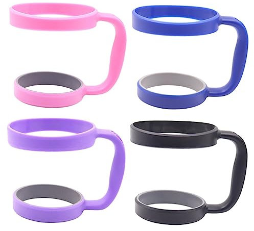 TOPPERFUN 4 Griffe für Becherflaschen Getränkehalter zum Mitnehmen cupholder mug holder Campingzubehör Tasse Griffe für Reisebecher Bierkruggriffe handhaben kaltes Getränk