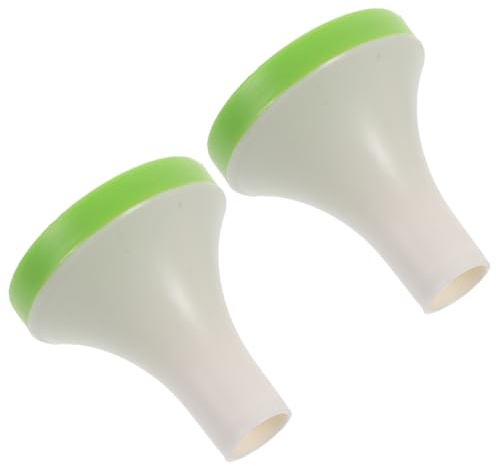 BESPORTBLE 2pcs Replaceable Plastic Watering Can Nozzle Heads for Bonsai Watering and Flower Sprinkling with Convenient Disassembly, Green Sprayer Spouts for Garden Use