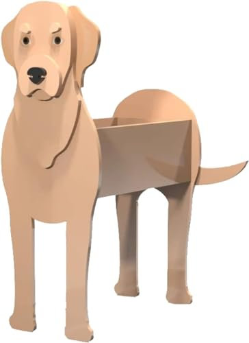 Macetas Exterior, Maceta para Perro Labrador, Maceta Linda para Perro para decoración de jardín, Macetas con decoración de Animales Hechas a Mano, Regalos Westie para Mujeres Amant