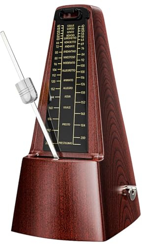 Mechanisches Metronom, Metronom, Klavier, mechanische Gitarre, Guzheng Violine, Pipa, Rhythmusmaschine für Gitarre, Klavier (Farbe: dunkle Farben)