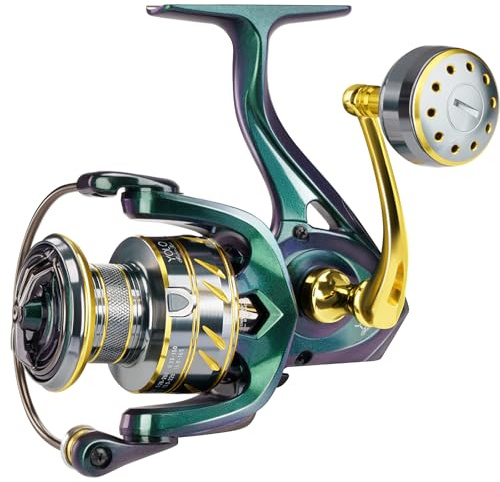 THKFISH Angelrolle,Süßwasser-Spinnrolle, 18-33 Pfund max. Widerstand, 5,1:1 Übersetzung, 5+1BB Kugellager, Leichter Graphitrahmen, Salzwasser, Süßwasser für 2000, 3000, 4000, 6000 Spinnrollen