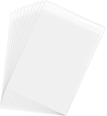 sourcing map Lot de 60 pochettes transparentes sans acide pour photos de 43,9 x 30 cm, sacs de rangement transparents pour impressions d'art, photos, cadres mats de 30 x 40 cm