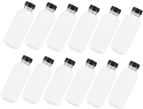 IMIKEYA 400 Ml Wiederverwendbare Saftflaschen – Auslaufsichere Plastiktrinkflaschen Für Säfte Und Tees