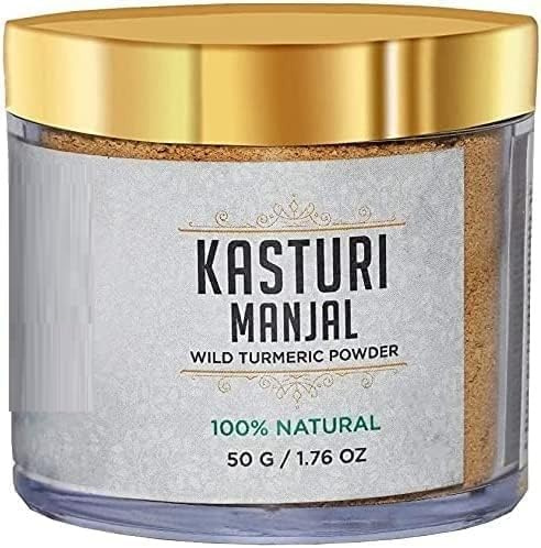 AHSD Ayurveda KASTURI MANJAL (Wild/Moschus/Weißes Kasturi-Kurkuma-Pulver) 100% natürlich aus Kerala