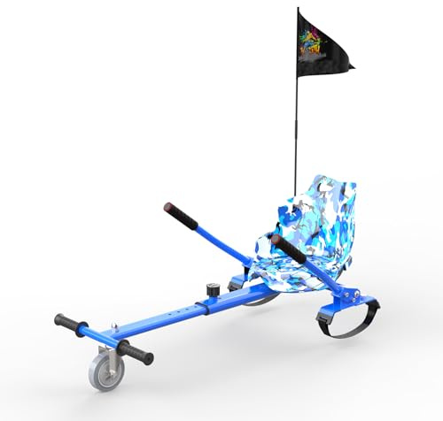 Go-Kart-Zubehör für Hoverboard mit 6,5-10 Zoll Rädern, Go-Kart-Zubehör (blau)
