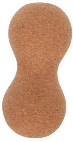 Erdnuss Massageball aus Korkholz 1 Stück für Massage | Doppelball Form, Trigger Point Therapy, zur Muskelmassage, Kompakte Größe Zufällige Farbe