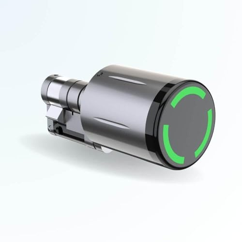 Demi Cylindre électronique de serrure connecté étanche LOCKY-13 à Badges RFID, App, Bluetooth
