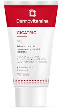 Dermovitamina - Cicatrici Gel 30ml - Con Vitamina E | Gel - Ad Azione Emolliente - Con Vitamina E