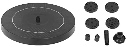 Fuente solar flotante de 7 V y 2,5 W con bomba de agua solar para piscinas, parques acuáticos y jardines privados.