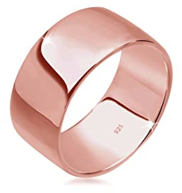 Elli Anillos Damas Apilando Geo Básico en Plata Esterlina 925 Rosado bañado en oro
