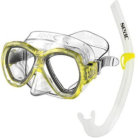 Seac Set Ischia, Máscara de Snorkel y Snorkel para Adultos