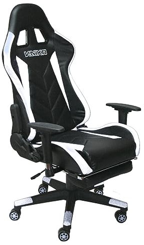 Vaiko Bürostuhl Gaming Schreibtischstuhl Drehstuhl Chair Sportsitz + Beinauflage …