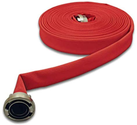 Feuerlöschschlauch mit Storz-Kupplung DIN 14811 Feuerwehrschlauch rot Storz B/C, Größe: C52-15m, Farbe: rot 3F chemikalienbest.