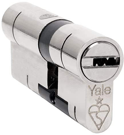 Yale Superior Euro Cylinder 35/50 (85mm), Nickel, 3 Keys Standard, Anti Bump, Snap, Drill, Pick