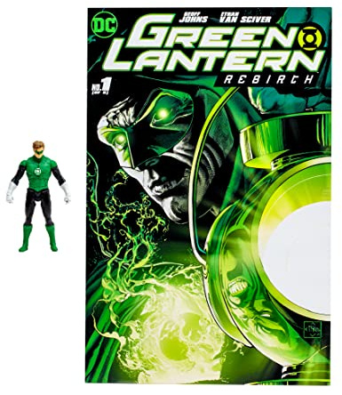 Page Punchers McFarlane Toys, DC, 3-Inch DC Comic Hal Jordan Green Lantern Action Figure con 5 punti di articolazione, Figura DC da collezione con fumetti di personaggi - Età 12+