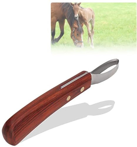 KUIDAMOS Hufmesser für Pferde, Hufpflege Messer Werkzeug Zweischneidiges Hufschneidemesser Hufmesser Trimmwerkzeug Hufschmied Werkzeug für Rinderpferde für Kleine Pferde Rinder