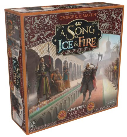 CMON, A Song of Ice & Fire – Martell, Starterset, Tabletop, 2 Spieler, Ab 14+ Jahren, 45-60 Minuten, Deutsch, Mehrsprachig, Mehrfarbig, Bunt