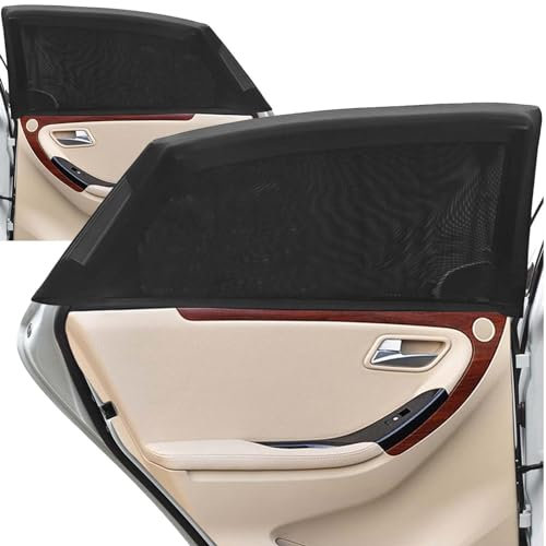 Aoyar Auto Parasole Tendine Bambini: Protezione Privacy Coprisole Sedile Posteriore Finestrini Tenda Auto per Bimbi, Grande Calze Rete Tendina Nere Auto Tende, Auto Vetro Oscuranti Sole (XL, 2 PCS)