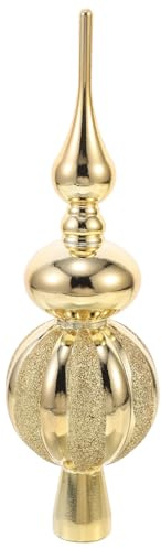 HOLIDYOYO Weihnachtsbaumspitze Glitzernde Weihnachtsbaumspitze Weihnachtsbaum-Endstücke Weihnachtsbaumspitze Ornament Für Feiertagsdekorationen Golden