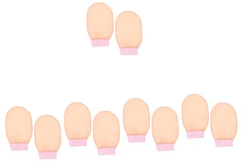 FOMIYES 10 Stk Schlammbad Handtuch Reinigungshandschuhe Duschhandschuhe Badehandschuhe Badeschäumende Fäustlinge Badefäustlinge Peeling-handschuh Badetuch Rosa Die Seide Lotusfarbe