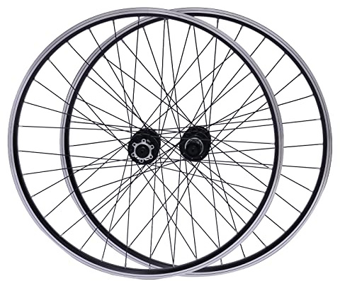 27.5 Zoll Laufrad Set Hinterrad Vorderrad, MTB, Rennrad Laufräder, V-Profil Hohlkammer Felge Schwarzes
