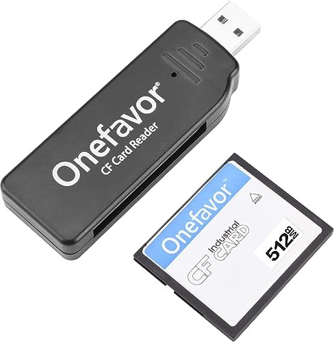 Compact Flash Cards Reader USB2.0 Memory Card Reader Adapter - Plug & Play and Compatible with Windows & Mac (With CF 512M card)