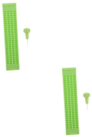 Healeved 2sets e Tavoletta Braille Punteruolo Per Scrittura Braille Strumento Portatile Per Ciechi e Ipovedenti Facile Usare e