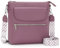 JSDOST Handtasche Damen Groß Umhängetasche Mittelgroß Crossbody Bag Veganes Leder Schultertasche Mit Vielen Fächern Lila