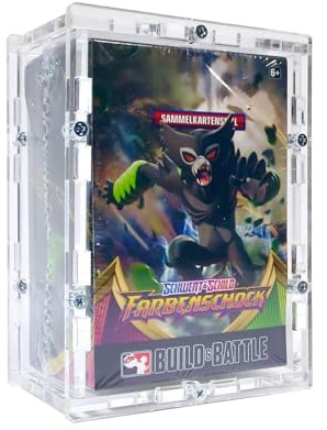 TCG Cases Selbstaufbau Acryl Case Made in Germany passend für Pokemon Prerelease Kit Build & Battle Hardcover Protektor Schutzhülle Protection
