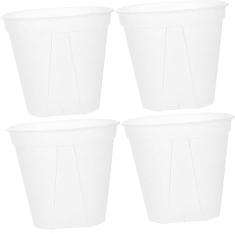 Happyyami 4stücke Durchsichtige Kunststoff Blumentöpfe Kontrolliertes Wurzelwachstum Pflanzgefäße Für Garten Balkon Zimmerpflanzen Geeignet Plastiktöpfe Für Sukkulenten Und Zimmerpflanzen