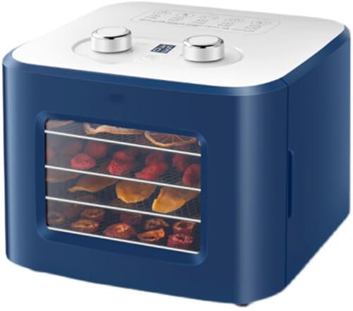 Deshidratador de Alimentos 400W, 4 bandejas extraíbles Máquina Secadora de Alimentos con Ventana Visual, Temporizador de 24 Horas y Control de Temperatura de 35-80 °C, Secadora de Alimentos