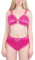 LittleForBig Unisex Nightwear Strap Sleepwear Lingerie Loungewear Sissy Lacy Frill Adjustable Satin Bralette Panties Set Hot Pink XXXXL