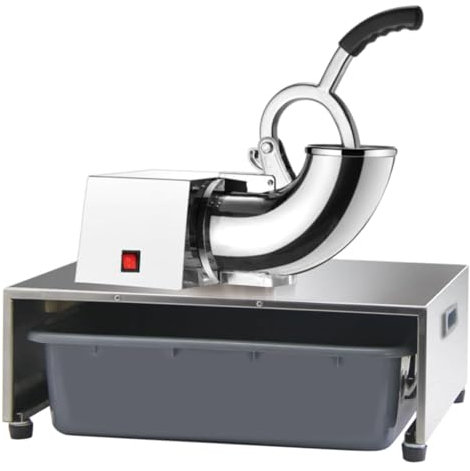FLNOZAMZ Commercial Ice Crushers 220LBS/H,250W Stainless Steel Shaved Ice Machines Fluffy,for Home, Bar, Restaurant,45 * 29 * 42CM,1400r/min